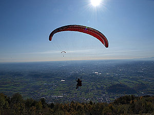 m8 Flug in die Po Ebene